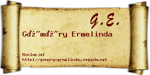 Gömöry Ermelinda névjegykártya